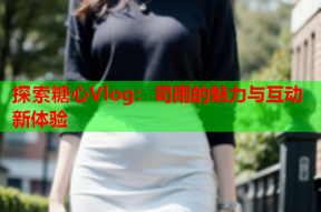 探索糖心Vlog：司雨的魅力与互动新体验