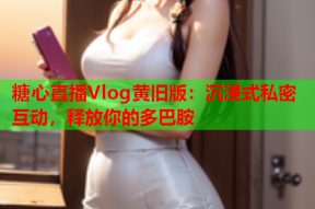 糖心直播Vlog黄旧版：沉浸式私密互动，释放你的多巴胺