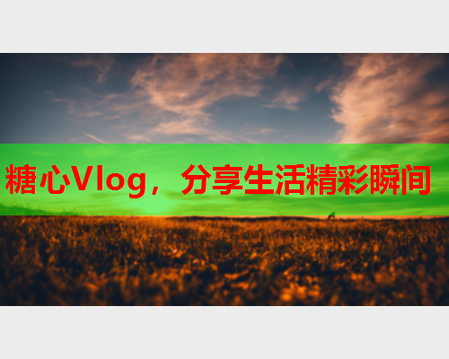 糖心Vlog，分享生活精彩瞬间  第2张